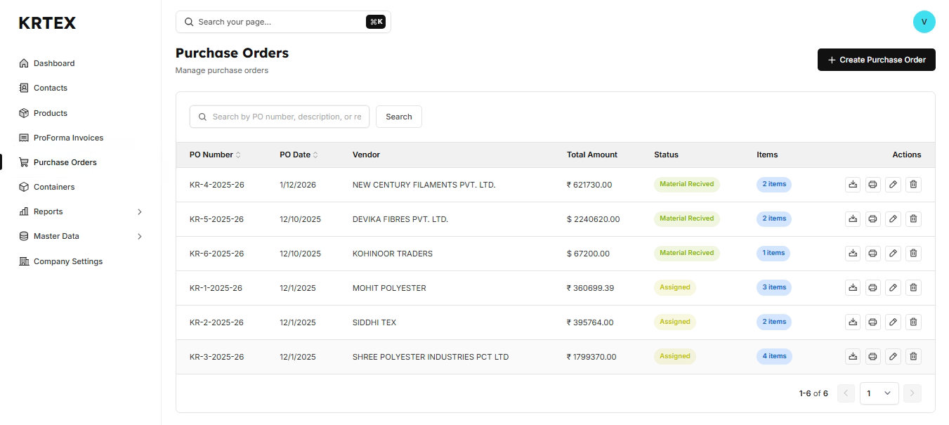 End-to-End Procurement Control